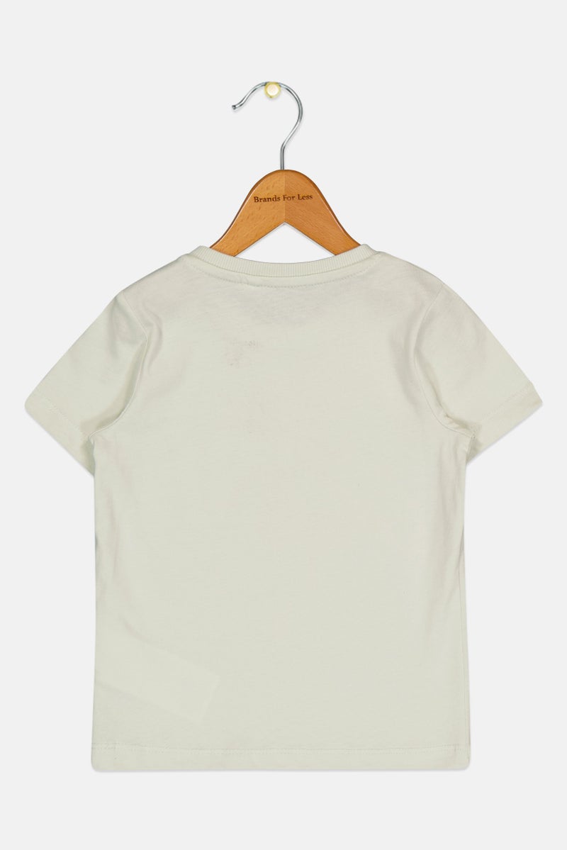 guppy Toddlers Boy Graphic Print Short Sleeve T-Shirt, Light Sage - Image 2